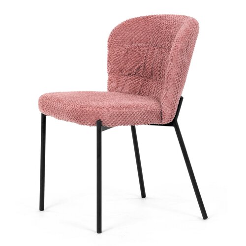 Esszimmerstuhl-Set Bouclé CT-W1077 PINK2, 4 Stück
