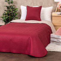4Home Покривало для ліжка Doubleface бордовий/бежевий, 140 x 240 см, 1 шт. 40 x 40 см