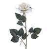 Umělá květina růže bílá