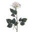Umělá květina růže bílá