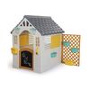Căsuță de grădină pentru copii Dolu cu gard, 127 x140 x 107,5 cm