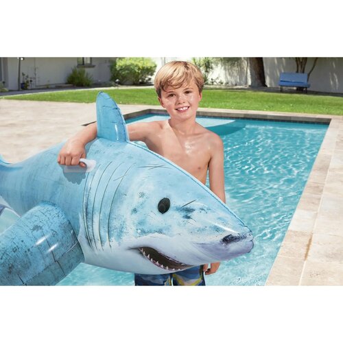 Bestway Aufblasbarer Hai mit Griffen, 53 x 98 x 178 cm