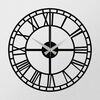 Настінний годинник Enzoclock — S002 Black, 48 × 48см