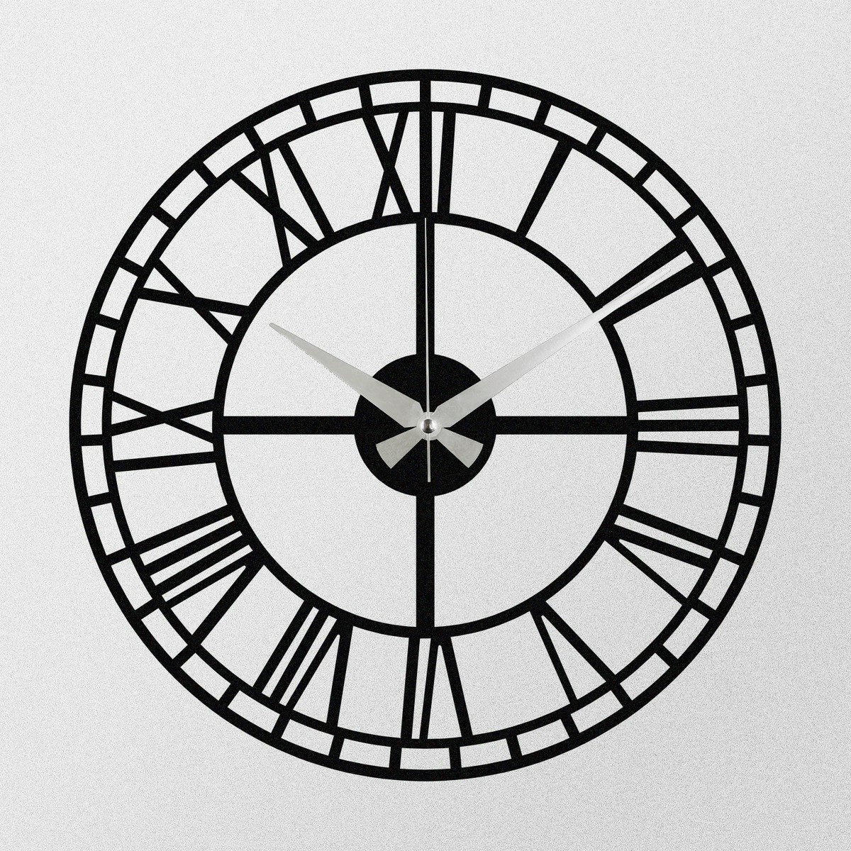 Zegar ścienny Enzoclock - S002 Black, 48 x 48 cm