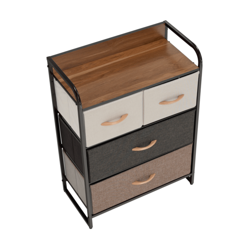 Komoda z szufladami z tkaniny HAZEL TYP 2, brązowy