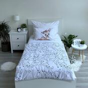 Dětské bavlněné povlečení do postýlky Bambi stripe, 100 x 135 cm, 40 x 60 cm