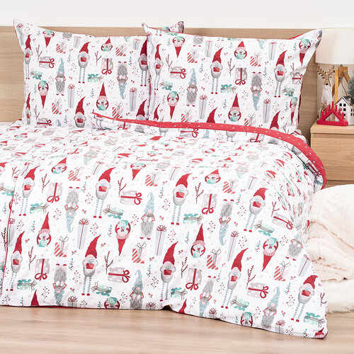 Lenjerie de pat din bumbac 4Home Christmas Elf,140 x 200 cm, 70 x 90 cm