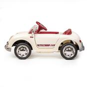 Baby Mix Dětské elektrické autíčko Retro Pearl, bílá
