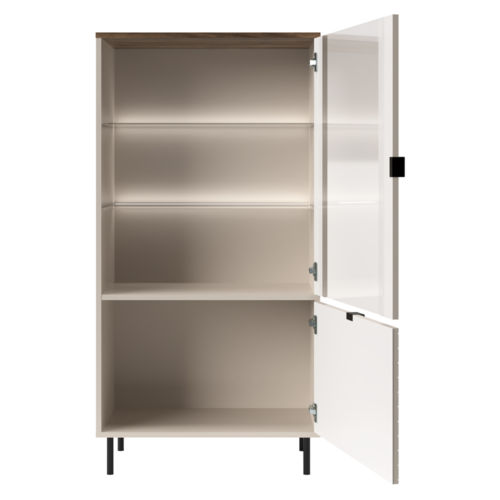 Skriňa EYCO 1D1W, kašmír/dub Castello