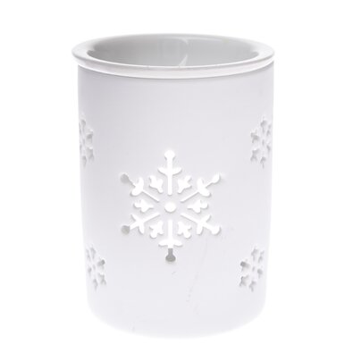 Keramična aromalampa Snowlet bela, 8,5 x 11,5 cm