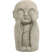 Gartendekoration Buddha kann nicht sehen, 14,5 x 27 x 13 cm, Polyresin