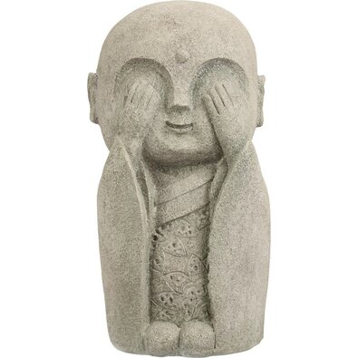 Vrtna dekoracija Buda nevidí, 14,5 x 27 x 13 cm,poliresin