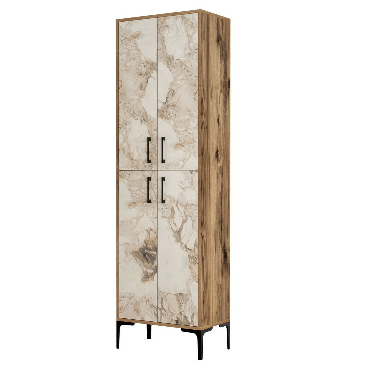 Berlin Walnut and White Marble szekrény