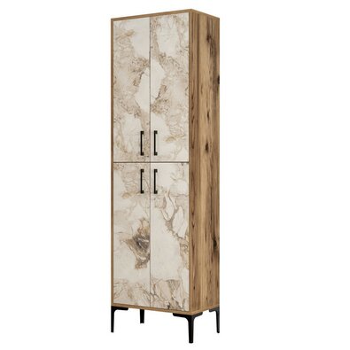 Berlin Walnut and White Marble szekrény