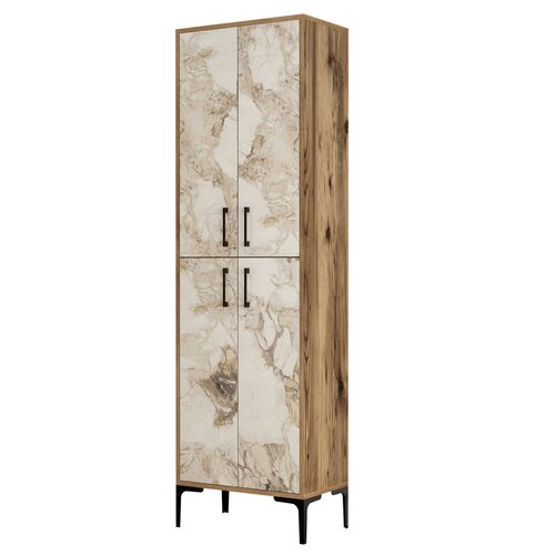 Skriňa Berlin Walnut and White Marble