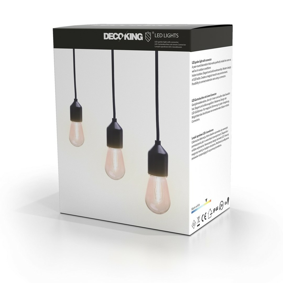 Led zahradní svítidla Gebest 1, startovací sada, 8 m