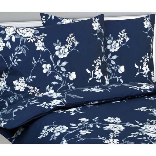 Bellatex Lenjerie de pat din bumbac Trandafirialbastru, 140 x 200 cm, 70 x 90 cm
