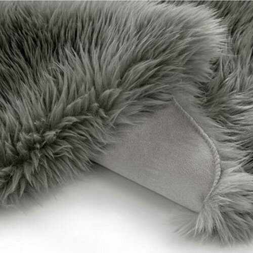 AmeliaHome Krzno Dokka temno siva, 60 x 90 cm