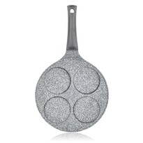 Banquet Pfanne für 4 Hefepfannkuchen mit Antihaft-Oberfläche Granite Grey, Durchmesser 26 cm