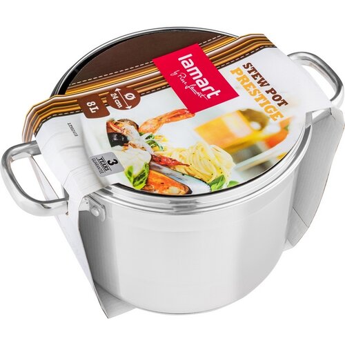 Lamart LTSS2418 Lonec s pokrovom Prestige 8 l, 24x 18 cm