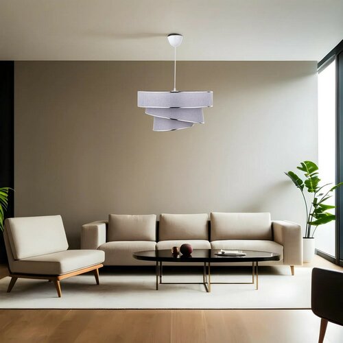 Závesný lustr Couper - Grey, Silver