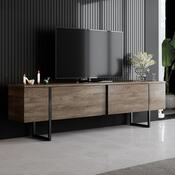 Televizní stolek Luxe Walnut and Black