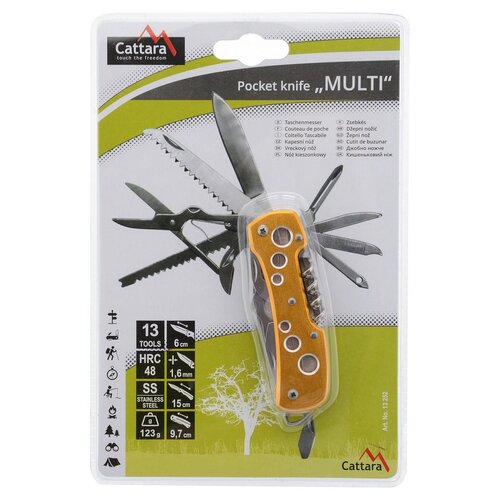 Cattara Žepni nož Multi, 10 cm