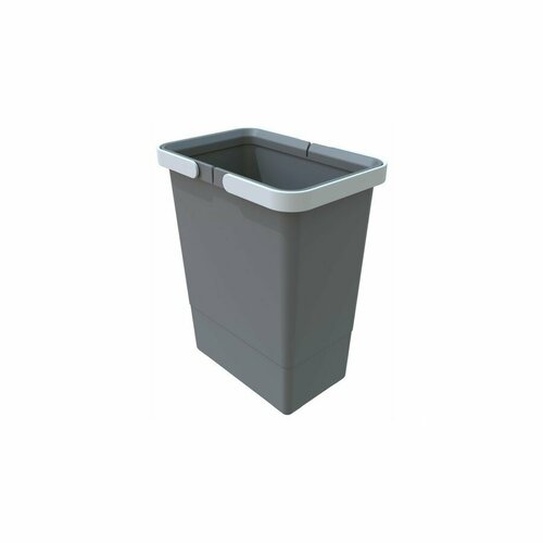Coș de plastic Elletipi cu mânere 6 l,  gri, 6 l
