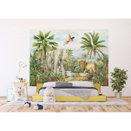 Otroška fototapeta Colourful Jungle 252 x 182 cm,4 deli