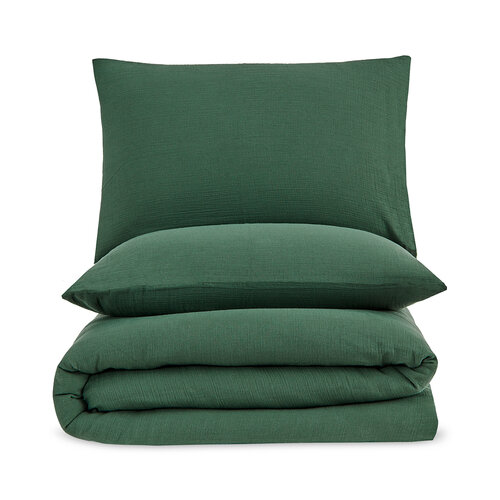 4Home Muslin posteljnina Moss, 220 x 200 cm, 2 kos 70 x 90 cm