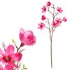 Floare artificială Magnolie roz închis, 30 x 10 x85 cm