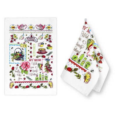 Bellatex Küchentuch Rose, 40 x 60 cm