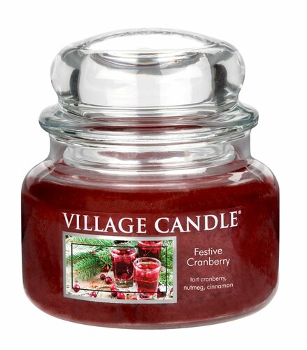 Village Candle Świeczka zapachowa Świąteczna żurawina - Festive Cranberry, 269 g