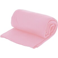 Pătură fleece roz, 130 x 160 cm
