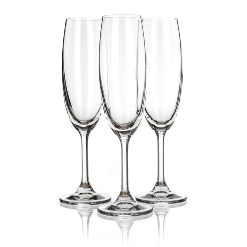 Banquet Crystal Kieliszki do szampana Leona, 210 ml, 6 szt.