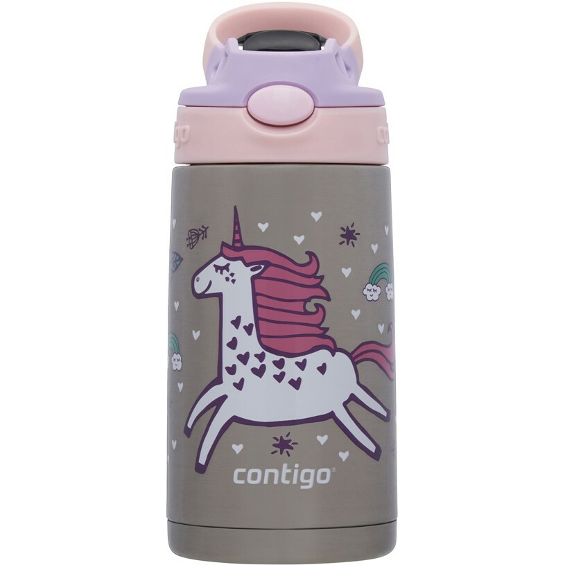 Contigo Detská termo fľaša Easy Clean 380 ml Strawberry Unicorn