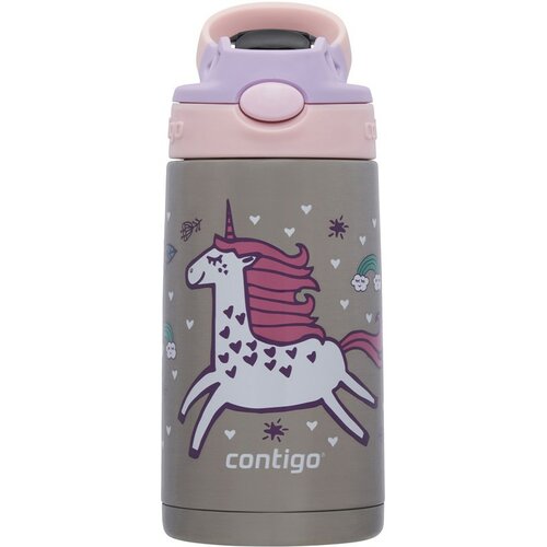 Contigo Kinder-Thermosflasche Easy Clean 380 ml Strawberry Unicorn