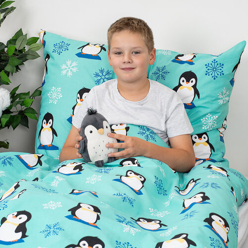 Lenjerie de pat din bumbac pentru copii 4Home Arctic Friends, 140 x 200 cm, 70 x 90 cm