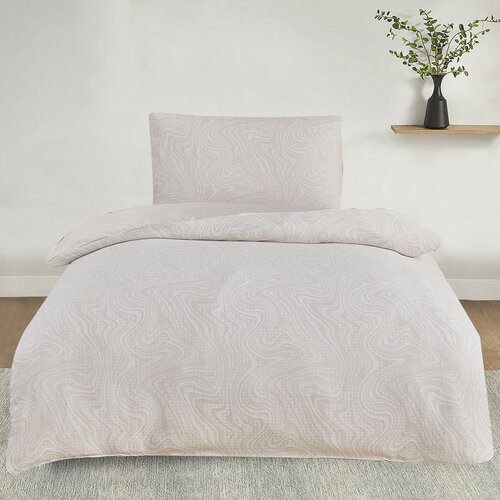 Žakárové povlečení Colorado béžová, 140 x 200 cm, 70 x 90 cm