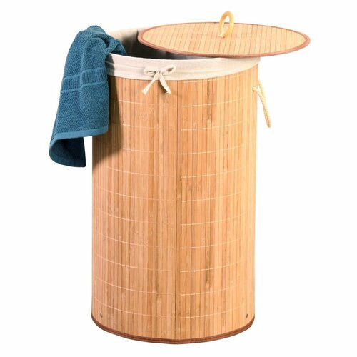Coș de rufe Kesper 19572 Bamboo deschis, 60 x 35 cm