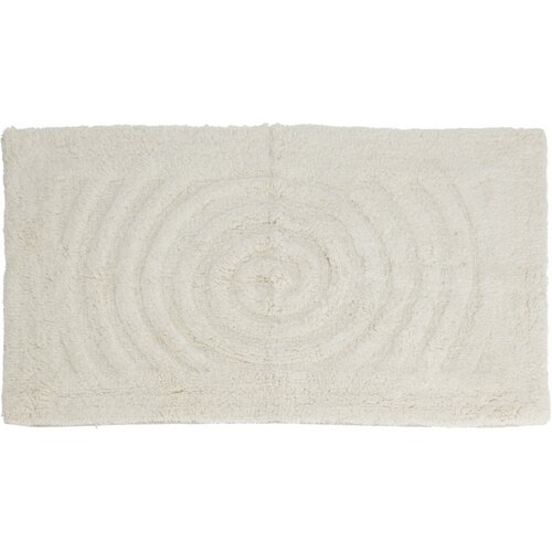 Badteppich Circle Hellbeige, 45 x 75 cm