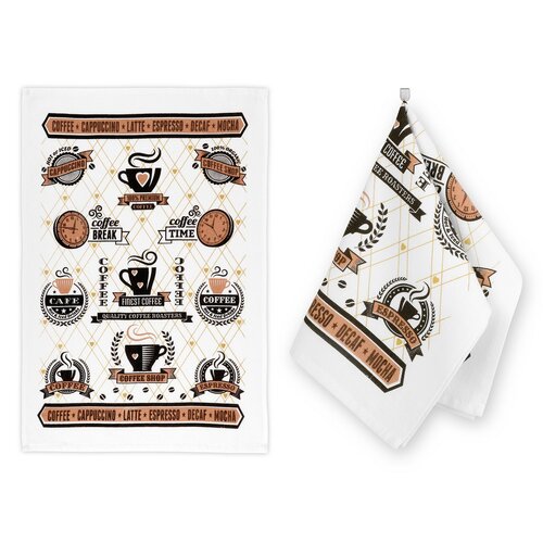 Bellatex Кухонний рушник Кав'ярня, 40 x 60 см, набір з 2 шт.
