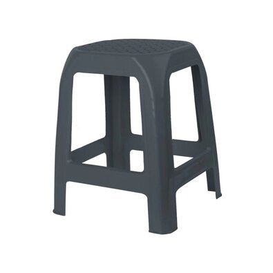 Plastikowy stołek DESIGN antracytowy, 41 x 35 x 46cm