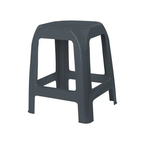 Plastikowy stołek DESIGN antracytowy, 41 x 35 x 46 cm