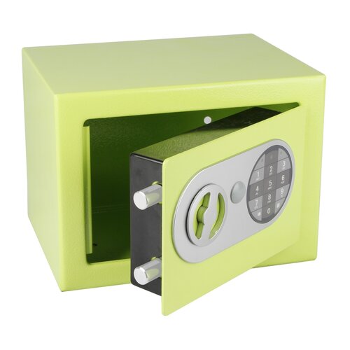 Oceľový sejf s elektronickým zámkom, zelená