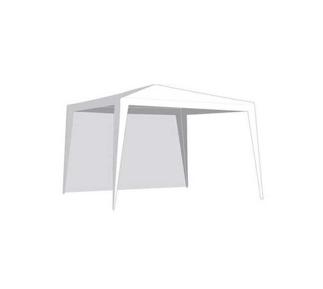 VETRO-PLUS Bočnica záhradného stanu bez okna 2,95 x 1,9 m biela