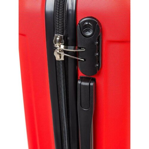 Pretty UP Cestovný škrupinový kufor ABS25 malý, 50 x 35 x 23 cm, červená