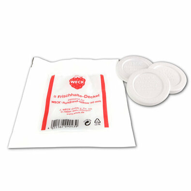 Weck 5-delni set tesnilnih pokrovčkov, premer 60mm