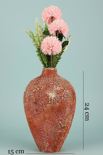 Vaza din ceramica YL742 Patina , rosu