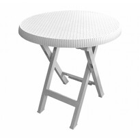 Teo Ratan kerti asztal, átmérő: 70 x magasság:  70 cm, fehér